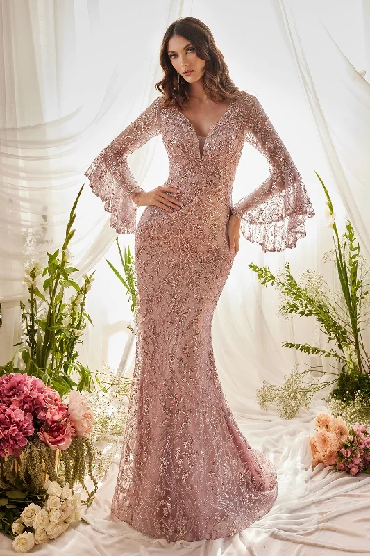 Divine Couture's Enchanting Sequined Mermaid Gown for Unforgettable Occasions Flared Sequin Dress