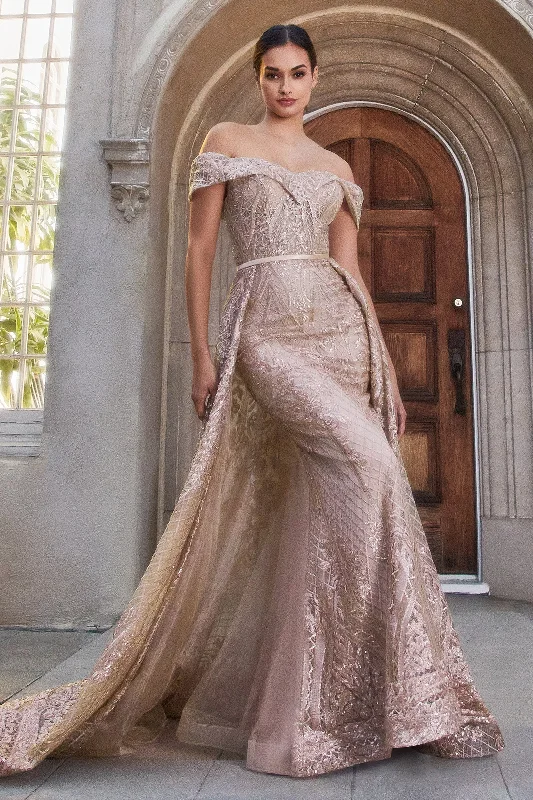 Everlasting Elegance: Shimmering Sequin Lace Gown for Enchanting Moments