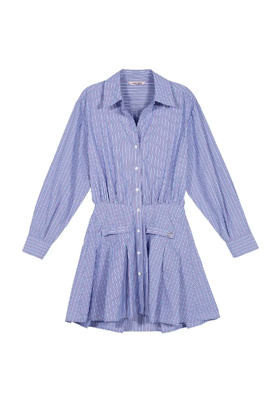 [MAKEATOAST] SS 24 OPEN-COLLAR SHIRT DRESS MBDSOP002ST Shift Shirt Dress