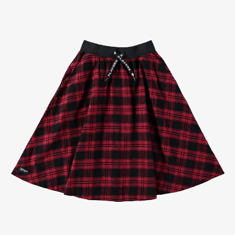 FLANNEL MIDI SKIRT Boho Chic Midi